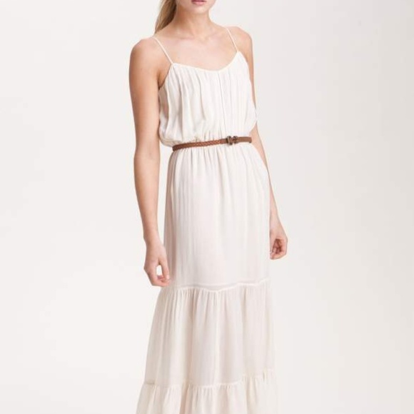 Joie Dresses & Skirts - Joie Elaine Tiered Silk Chiffon Maxi Dress